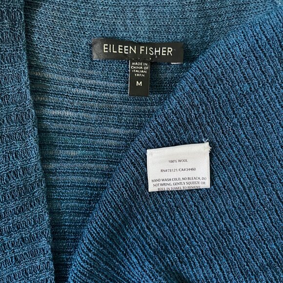 Eileen Fisher open front cardigan & matching tank - Picture 2 of 8